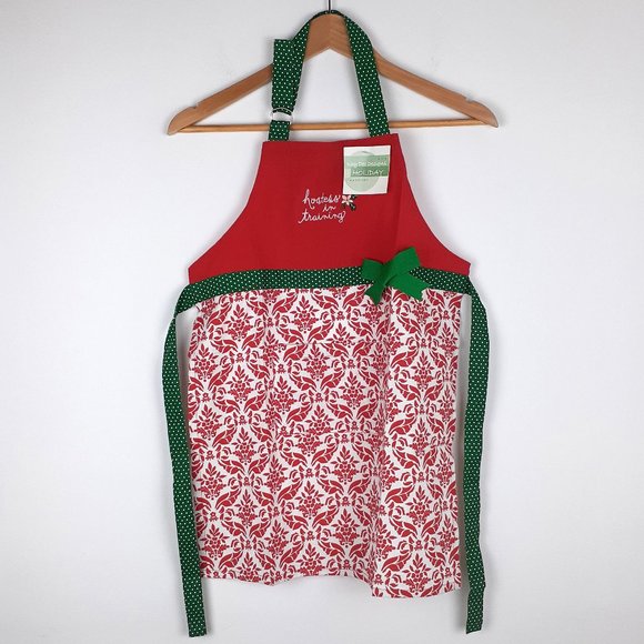 Children's Christmas Apron 100% Cotton Embroidered by Kay Dee Designs - Picture 2 of 12